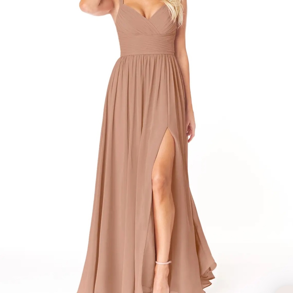 Azazie Zeya Dress with Slit